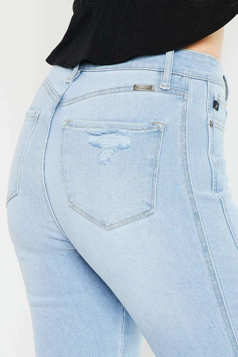 Kancan High Rise Curvy Flare Jeans - Alwesbo Fashion
