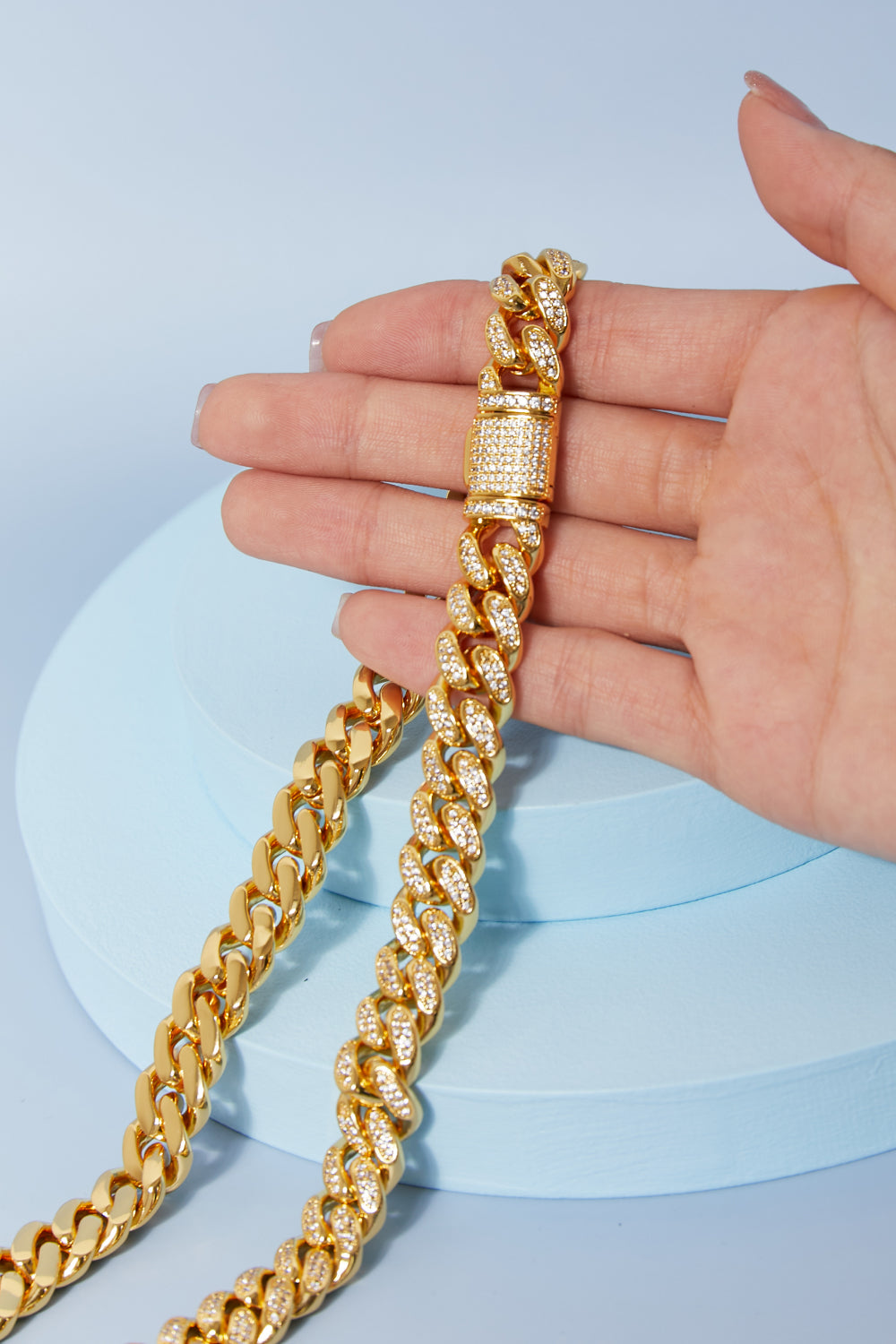 Brass Curb Chain Necklace - Alwesbo Fashion