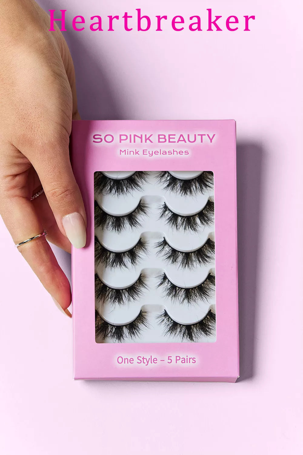 SO PINK BEAUTY Mink Eyelashes 5 Pairs - Alwesbo Fashion