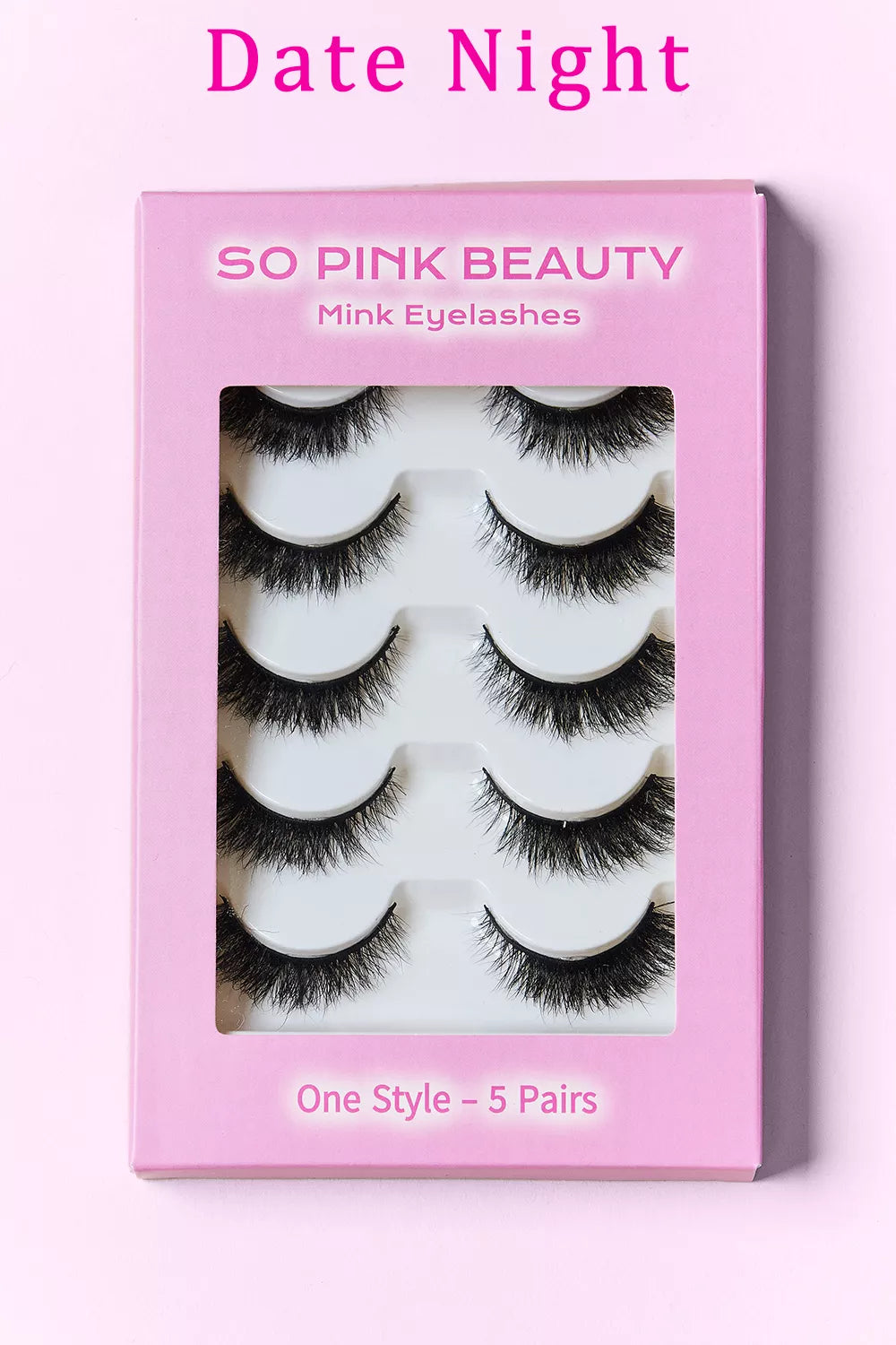 SO PINK BEAUTY Mink Eyelashes 5 Pairs - Alwesbo Fashion