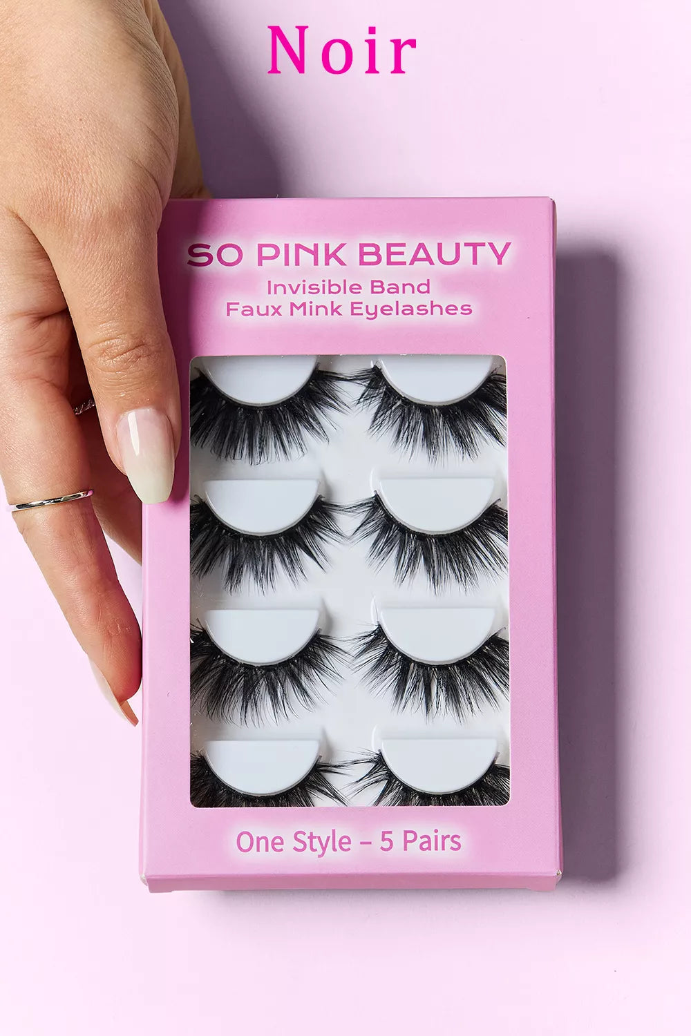 SO PINK BEAUTY Faux Mink Eyelashes 5 Pairs - Alwesbo Fashion