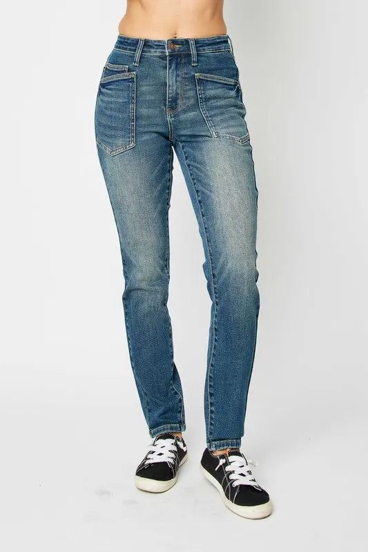 Judy Blue Full Size High Waist Skinny Jeans - Alwesbo Fashion