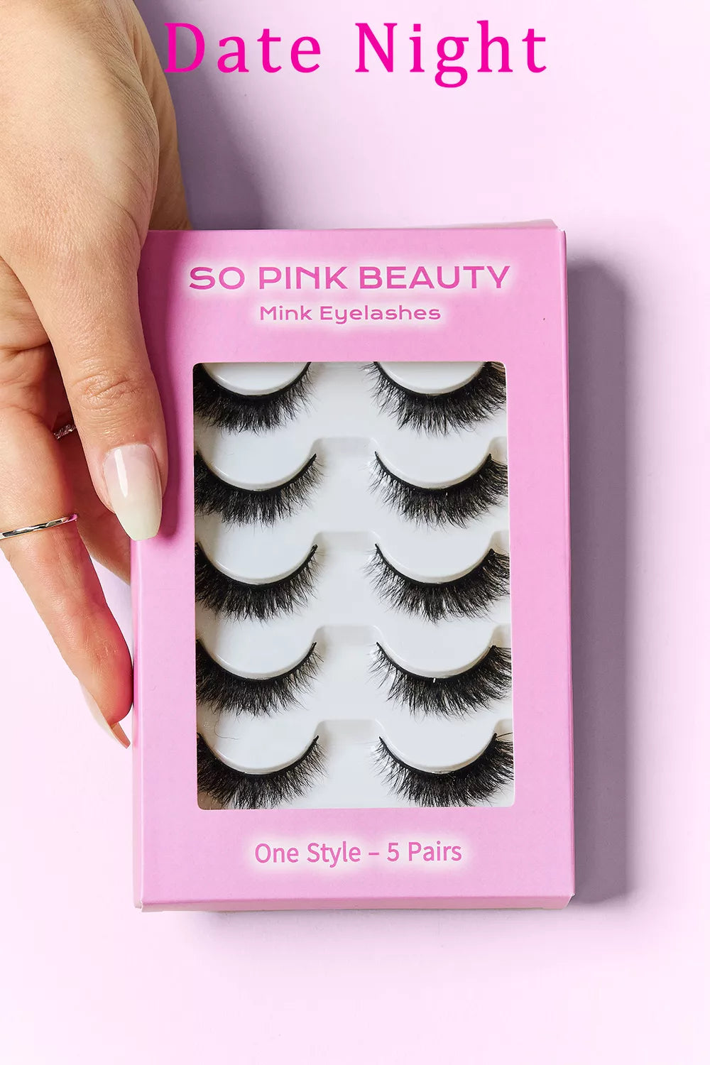 SO PINK BEAUTY Mink Eyelashes 5 Pairs - Alwesbo Fashion