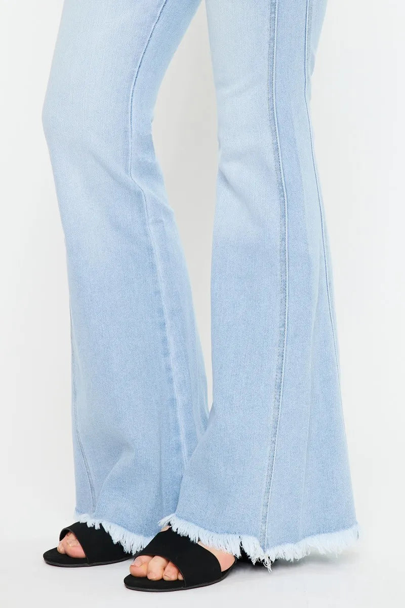 Kancan High Rise Curvy Flare Jeans - Alwesbo Fashion