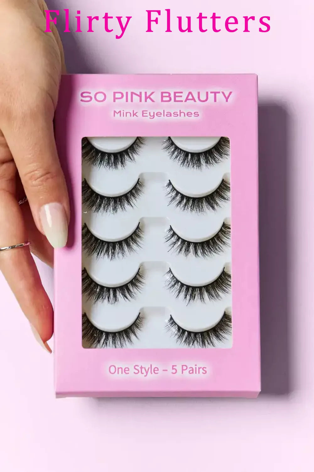 SO PINK BEAUTY Mink Eyelashes 5 Pairs - Alwesbo Fashion