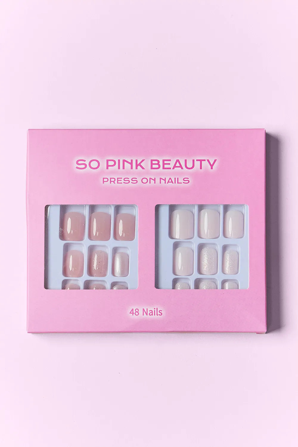 SO PINK BEAUTY Press On Nails 2 Packs - Alwesbo Fashion