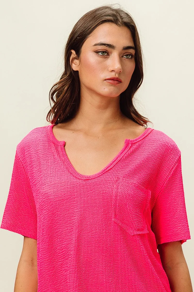 Bow Print Woven Top with Ruffled Sleeves and V Neck - Alwesbo Fashion