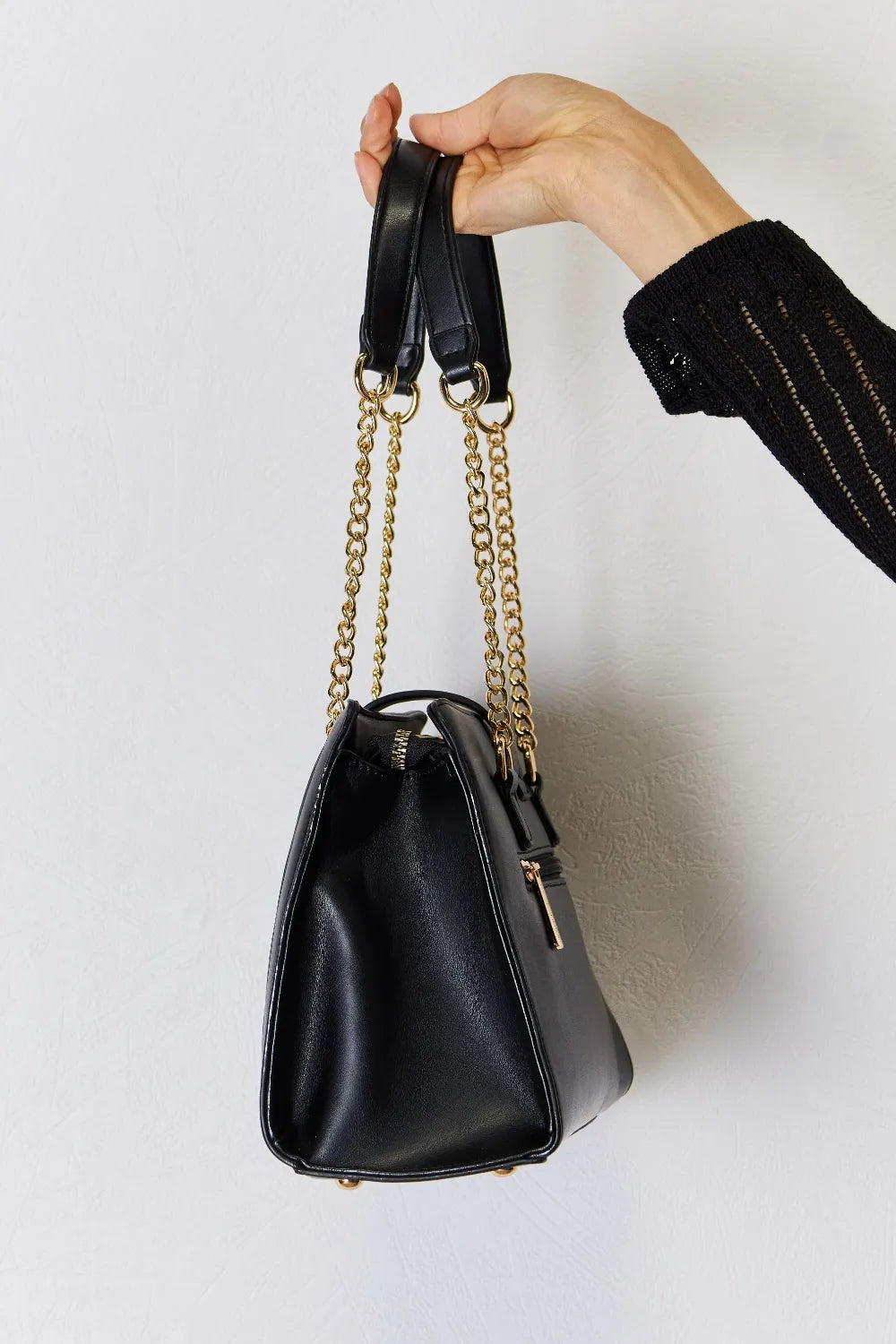 David Jones Quilted PU Leather Handbag - Alwesbo Fashion